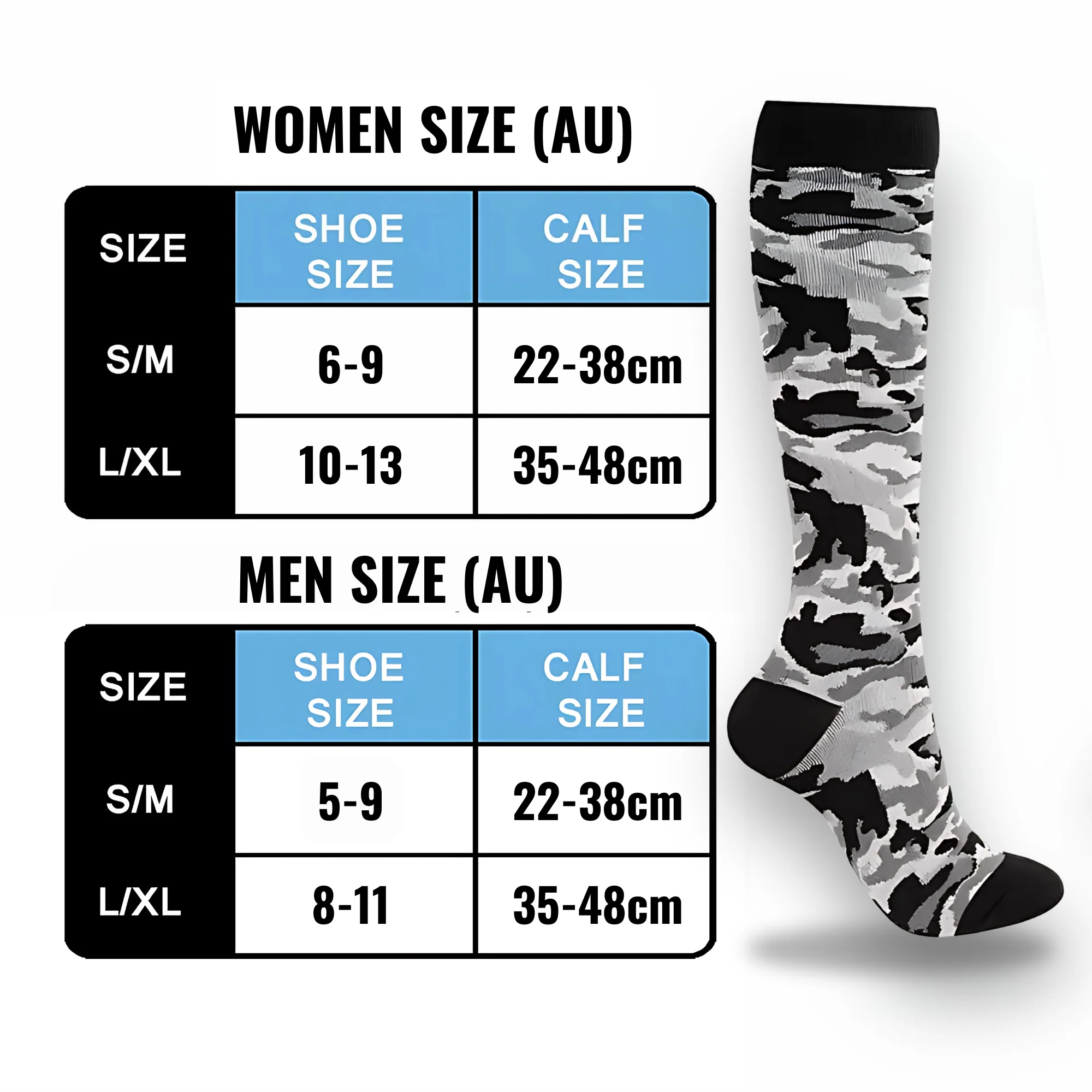 Camo Patterned LegEase Compression Socks - Image 5