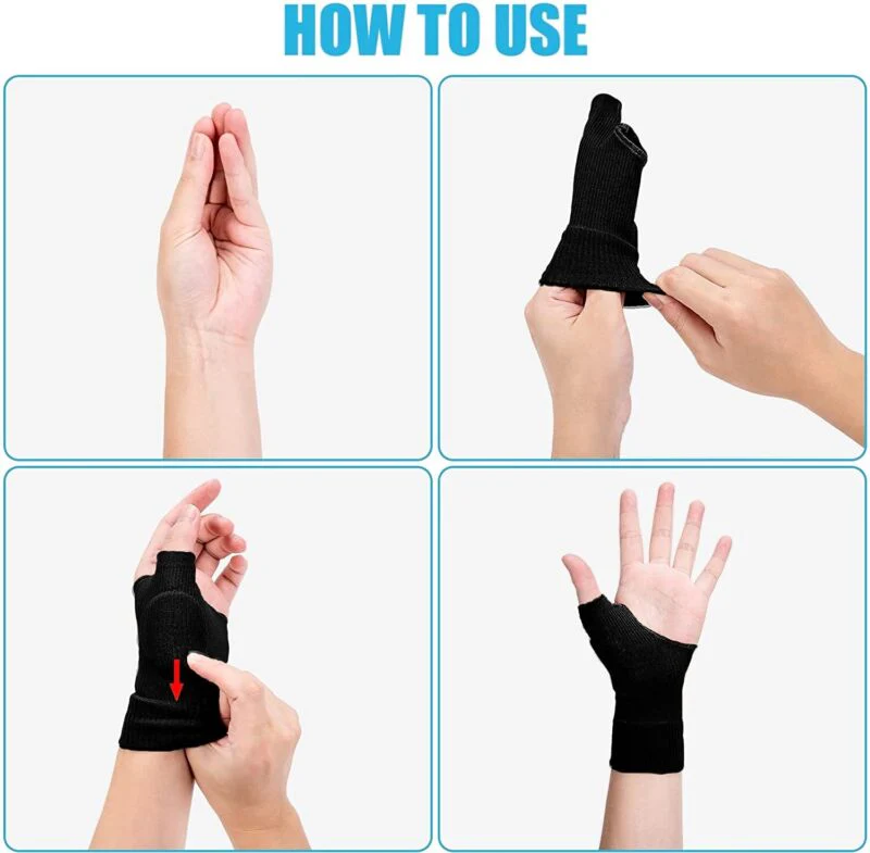 Gel Thumb Support Gloves - Image 4