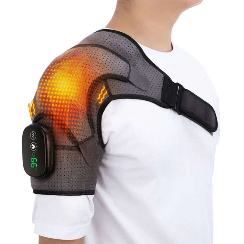 Heated Compression Shoulder Brace with Vibration - Image 10