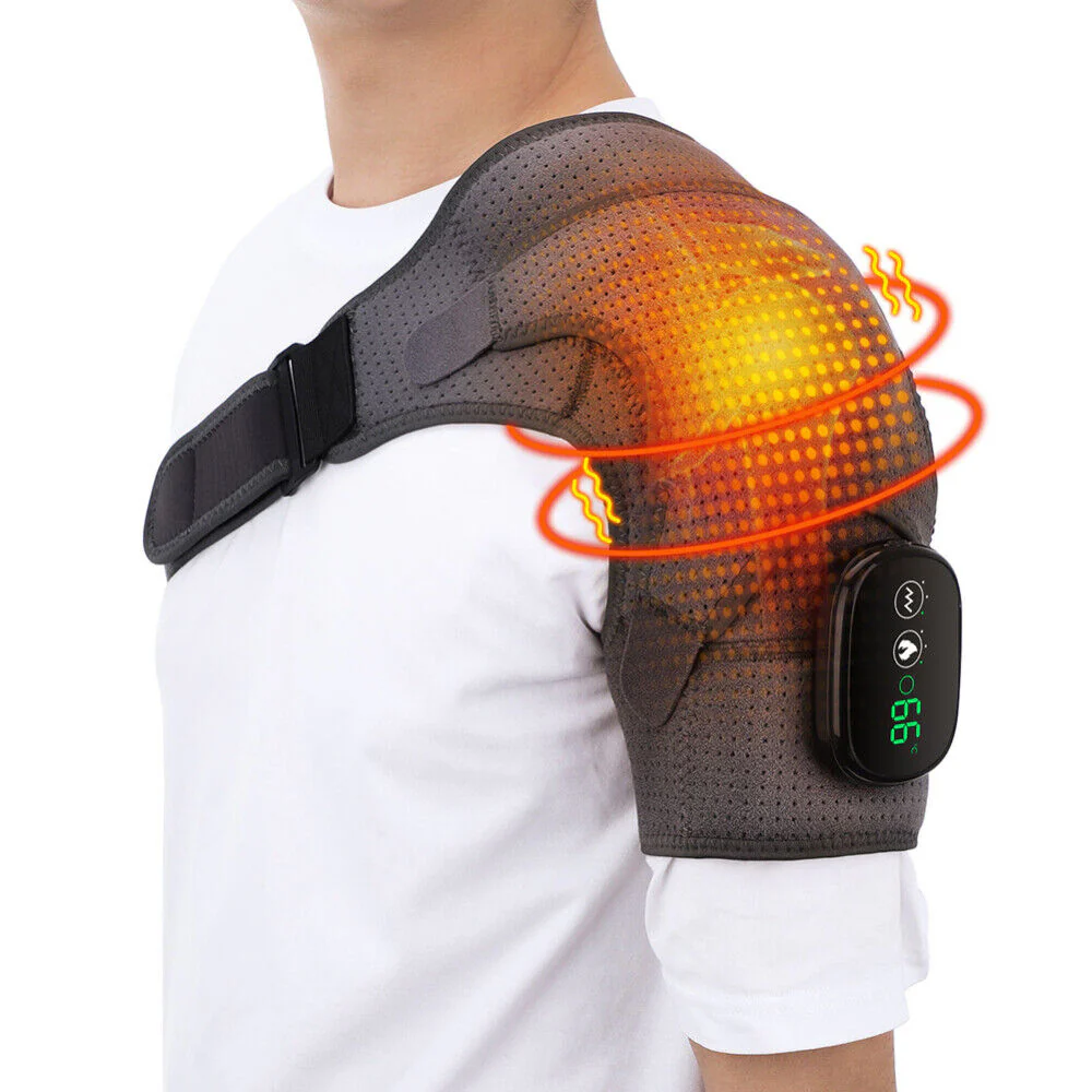 Heated Compression Shoulder Brace with Vibration - Image 13