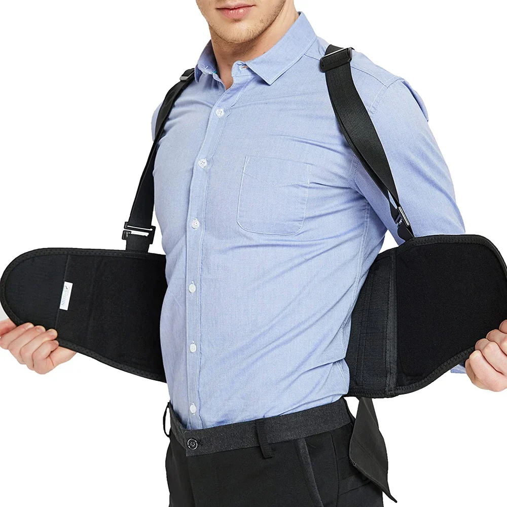Heavy Lifting Support Belt with Shoulder Straps - Image 3