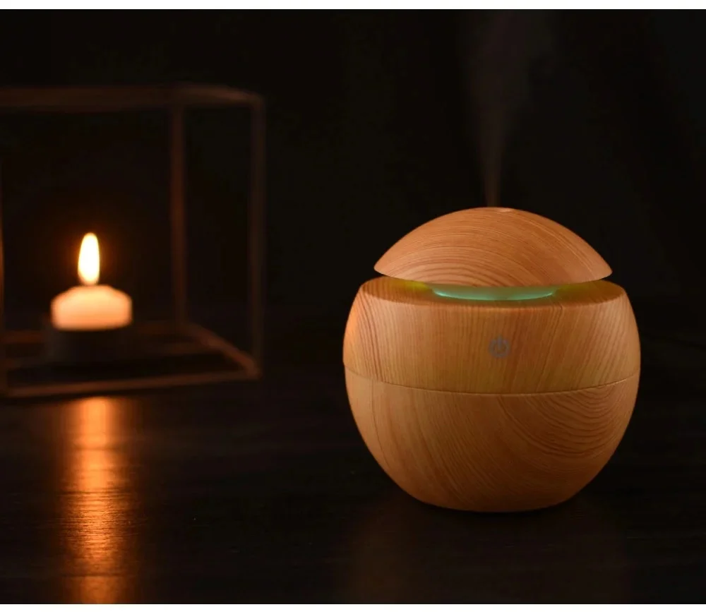 Mini Wood Grain Aromatherapy Diffuser - Image 5