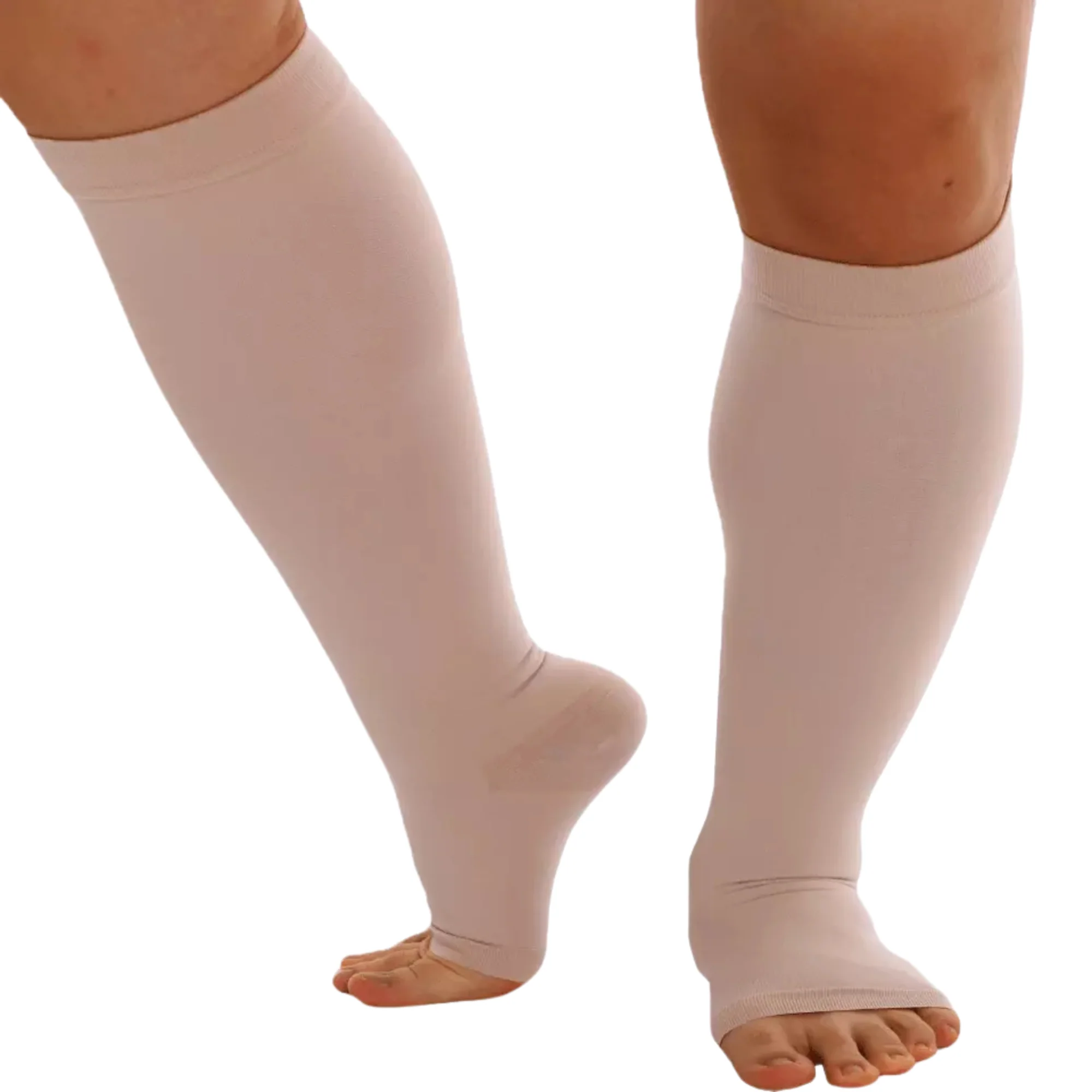 Plus sized Open Toe Compression Socks - Image 10