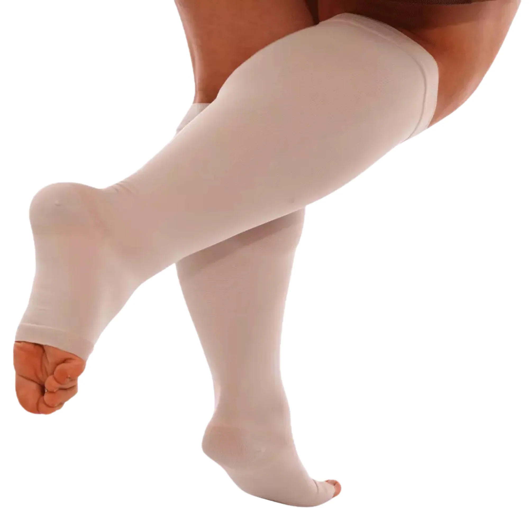Plus sized Open Toe Compression Socks - Image 7
