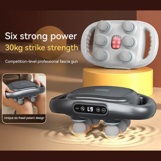 Six-Head Fascia Massage Gun - Image 9
